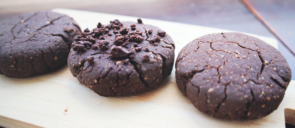 vegan μπισκότα με κακάο και φουντούκια